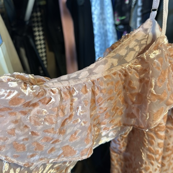 Parker Blush Ruffle Blouse M - Picture 3 of 5